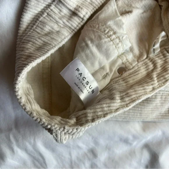 PacSun Corduroy Cream Mom Jeans - Picture 6 of 7